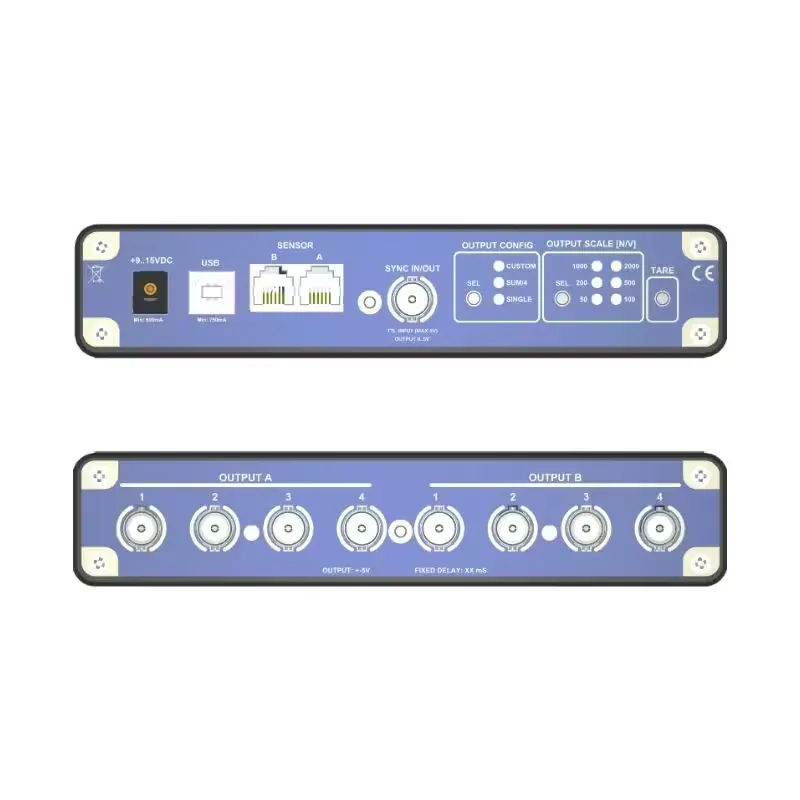 DacMate enclosure showing analog output ports