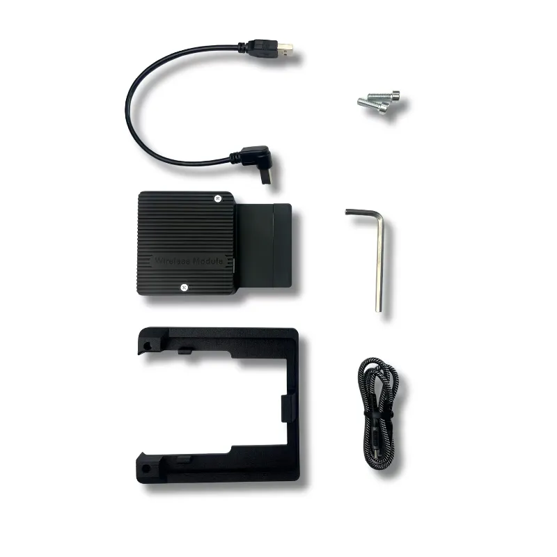PlateMate Mobile Module kit — module, mounting bracket, cables, screws and tool (force plates not included)